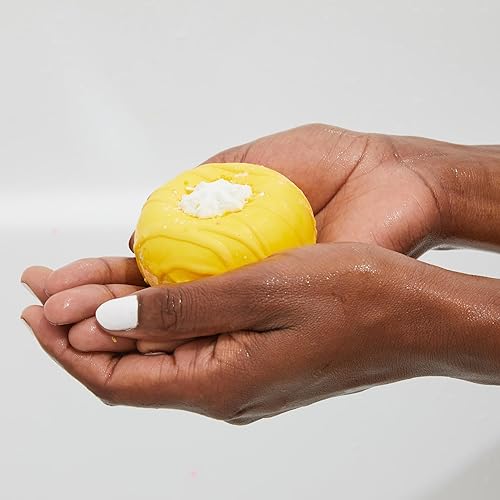 Miniatura 5 de Fizz and Bubble, Donut Bath Fizzies (paquete de 4) - Juego de bombas de baño, hidratante para piel seca, relajante, calmante, ideas de regalo hechas