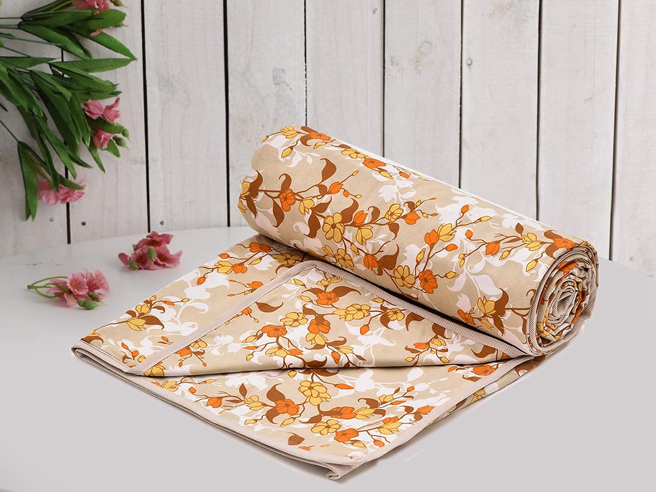 Buy RRC Cotton Reversible Dohar Single Bed, Soft Lightweight Bed