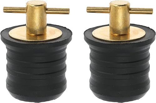 Miniatura 7 de Nayciiy Tapones de goma con mango en T, 2 unidades, con mango de latónacero inoxidable, accesorios para barcos