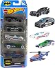 Hot Wheels 1/64 Scale 5 Piece Batman Style Car Set HXD61