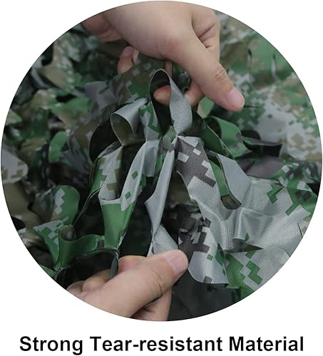 Vista 21 de GRVCN Red de camuflaje de camuflaje, rollo a granel, redes de malla para cazar, disparar a ciegas, decoraciones de fiesta temática militar