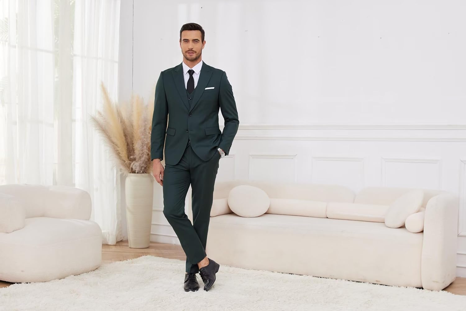 Mens Suits 3 Piece Suit Slim Fit Suits for Men Wedding Prom Suits