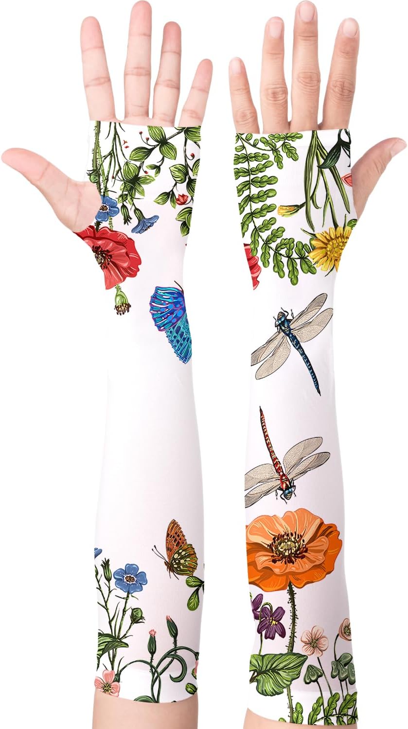 Gardening Sleeves for Women Farm Sun Protection Thorn Proof Cooling Arm Sleeves to Cover Arms for Garden Sports