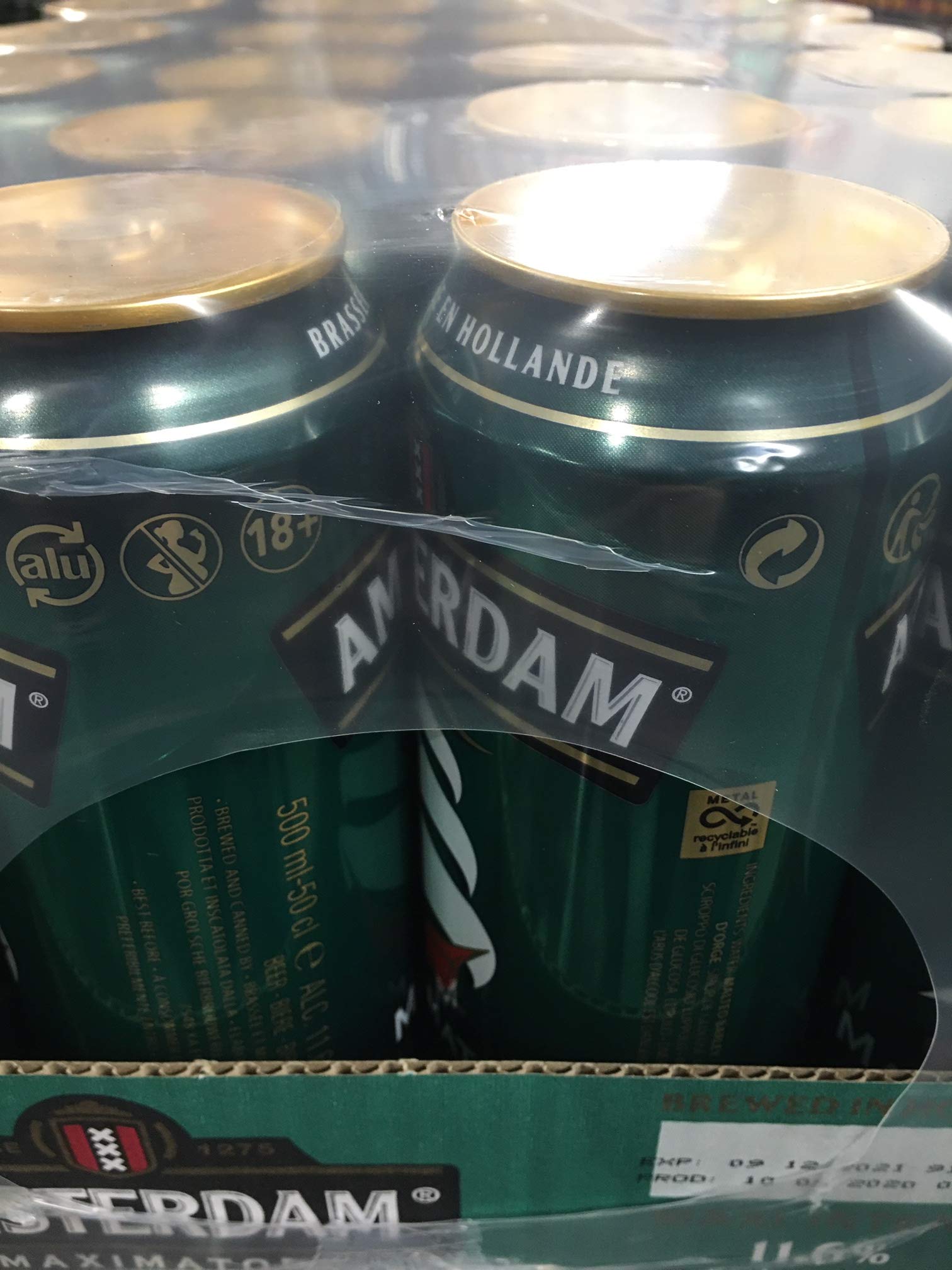 Amsterdam Maximator Bière maxi intense 11,6% brassée en Hollande - Pack de 24x50cl