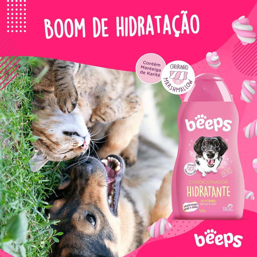 Beeps Condicionador Hidratante Para Cães e Gatos By Pet Society - 500ml