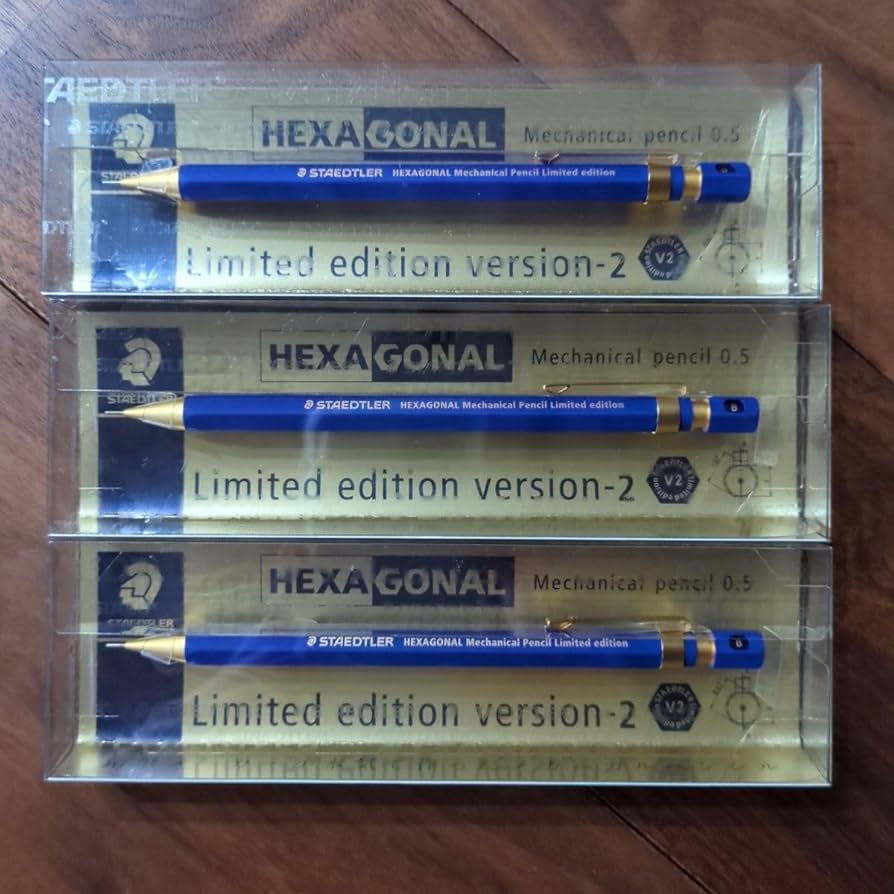 ステッドラー ヘキサゴナルバージョン2 限定色 新品未使用 3本セット ヘキサゴナル シャープペンシル 限定 バージョン2発売