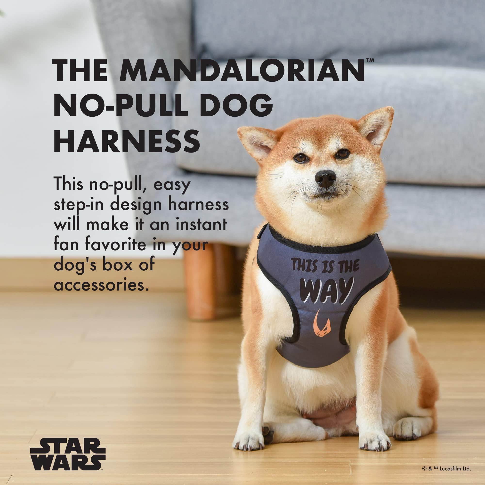 STAR WARS for Pets The Mandalorian: Mandalorian Dog Harness Small (S) - Image 2