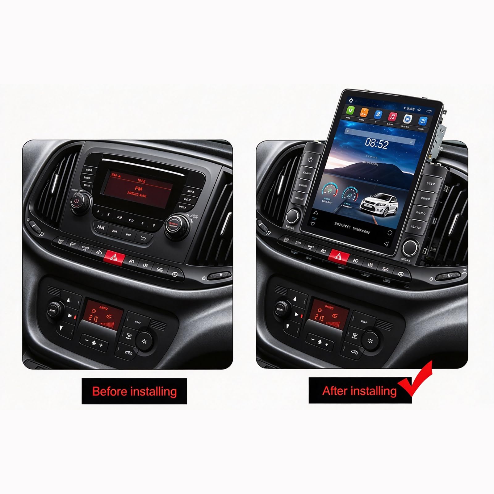 Autoradio DSP per Fiat Doblo 2015-2022 Dodge RAM ProMaster City Stereo