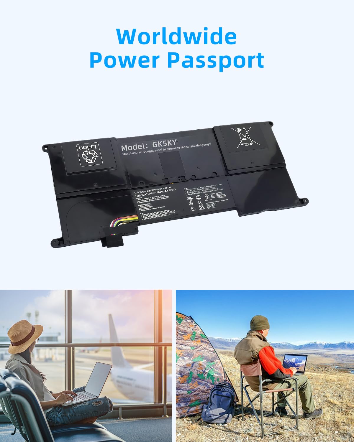 Amazon.com: Jbery 35wh C23-UX21 Laptop Battery Replacement for