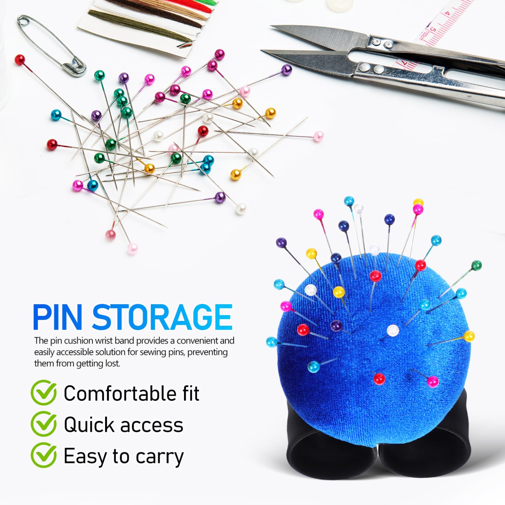 Tofficu Alfiletero De Muñeca De 4 Piezas Con Relleno De Algodón Pp: Alfiletero De Costura Ajustable Para Manualidades Acolchado Y Sastrería Herramienta De Costura Manual Cómoda