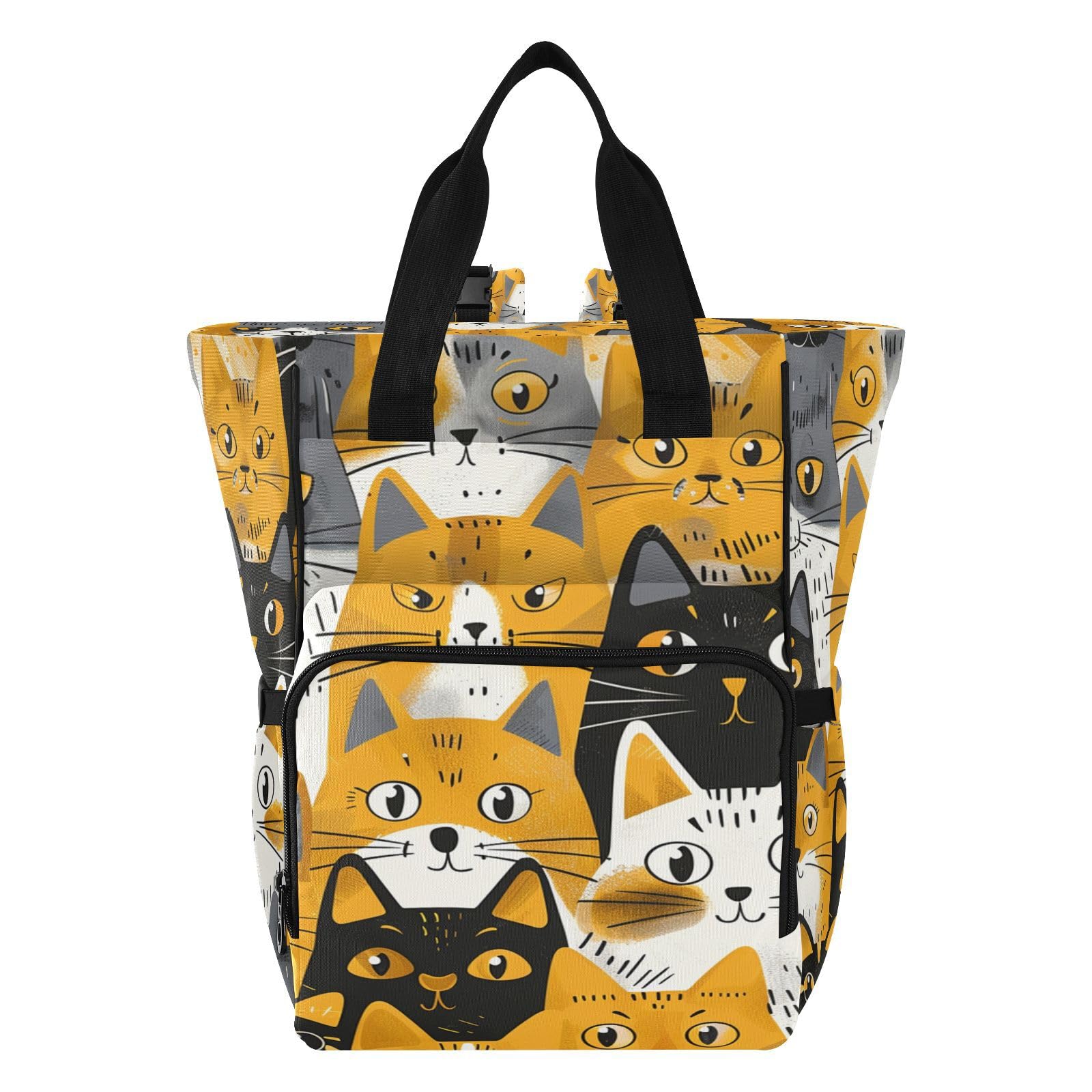 Gatti D'oro Giocoso Capriccioso Borsa per Pannolini Zaino Grande Capacità Borsa Mamma per Viaggia All'aperto