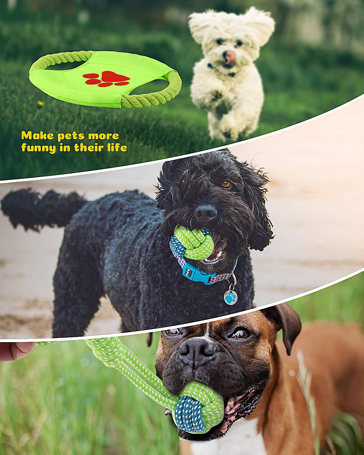 Katoenen touw hondspeelgoed - Honden-accessoires