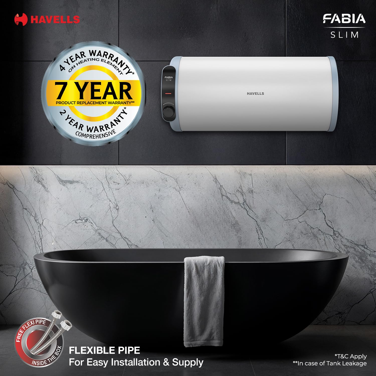 HAVELLS WATER HEATER - FABIA SLIM 5 71VIw5msadL. SL1500