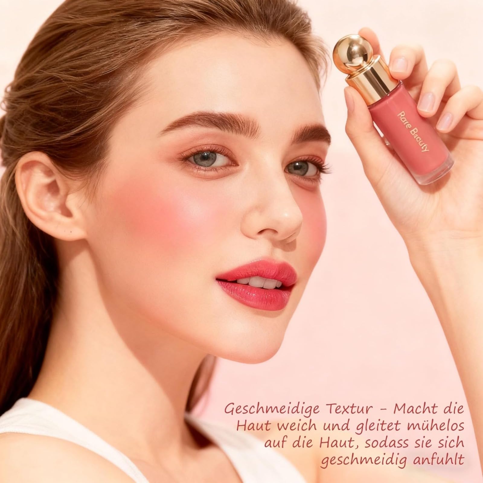 Rare Beauty Long Lasting Dewy & Matte Blushes, Langanhaltendes Rouge für das tägliche Make-up (Hope)