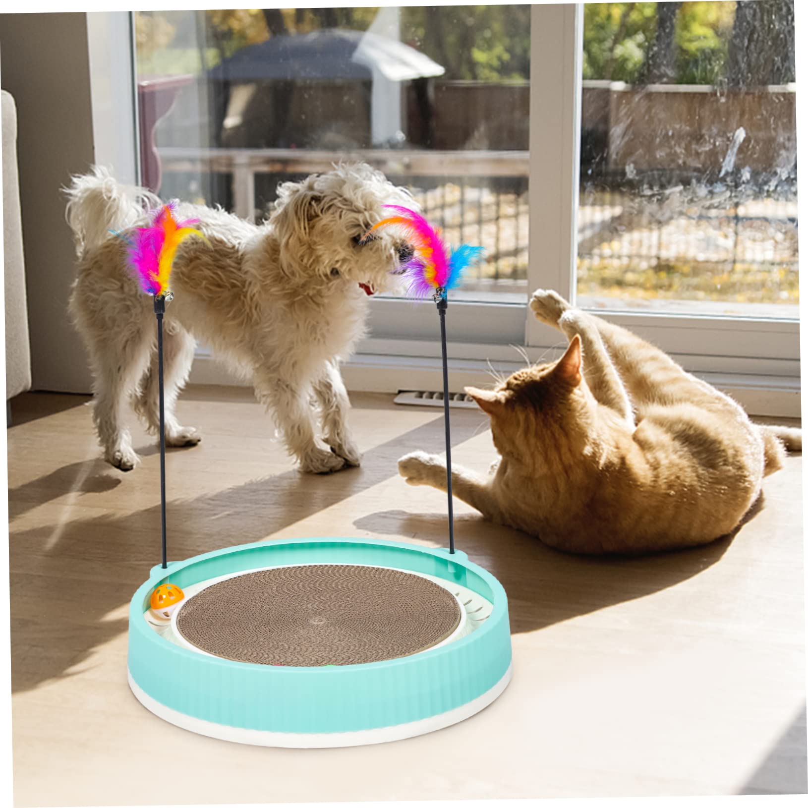 INOOMP Tablero Rascador Doméstico Artículos Suelo Rascador Reutilizable para Gatitos