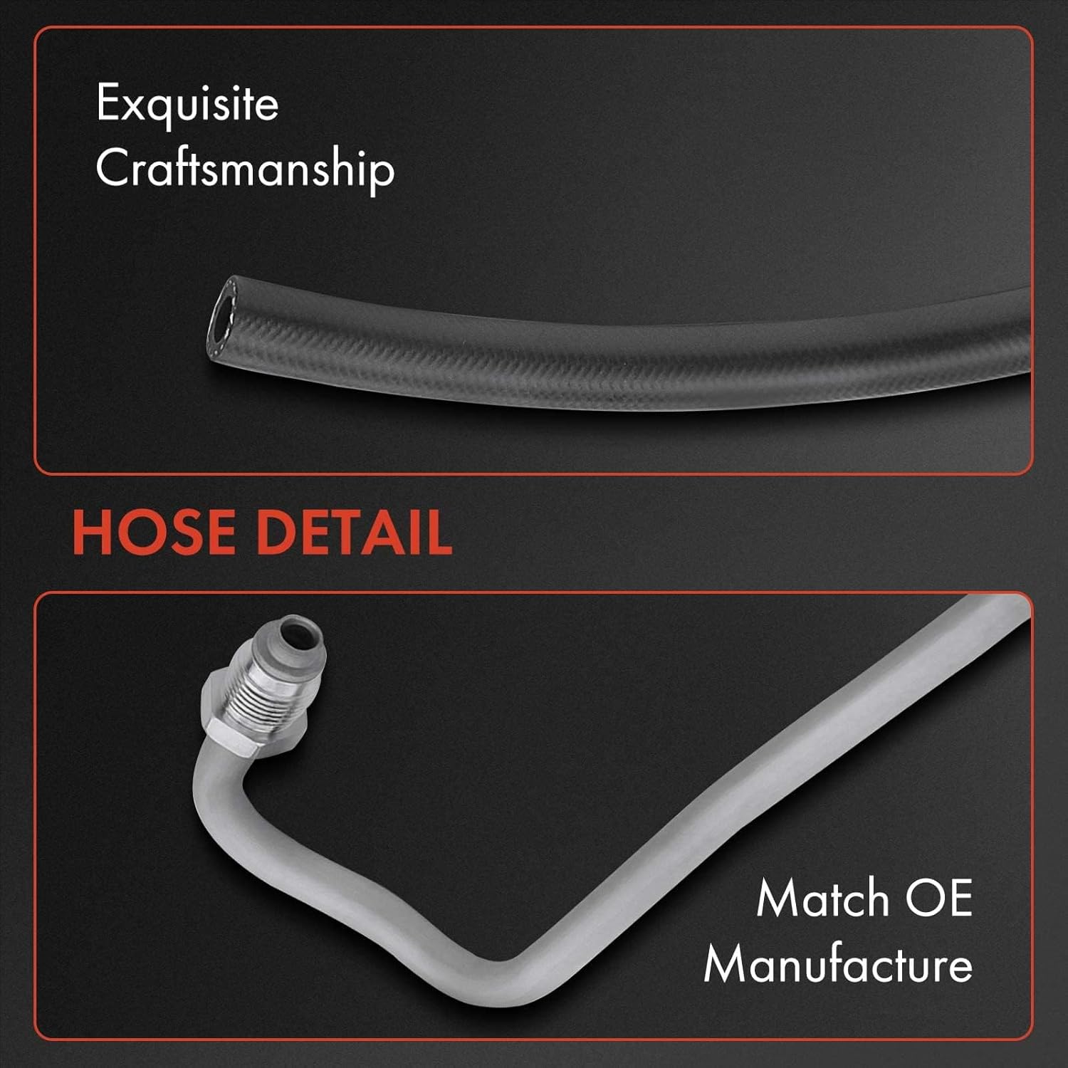 A-Premium Power Steering Hose Pressure & Return Line Hose Assembly Compatible with Dodge Dakota 2000-2004 Durango 2000 2001 2002 2003, V8 4.7L 5.9L, 4WD, Gear To Cooler or Reservoir