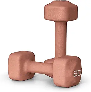 Tone Fitness Neoprene Dumbbell Weight Pairs with Anti-Roll Square Head | Multiple Options