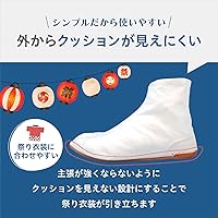 Vista 4 de Blanco Jika-Tabi (tabi al aire libre - Jikatabi)