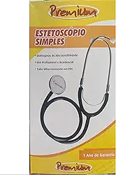 Estetoscopio Simples Básico para Uso Doméstico e Estudantes - Tubo em PVC - Accumed