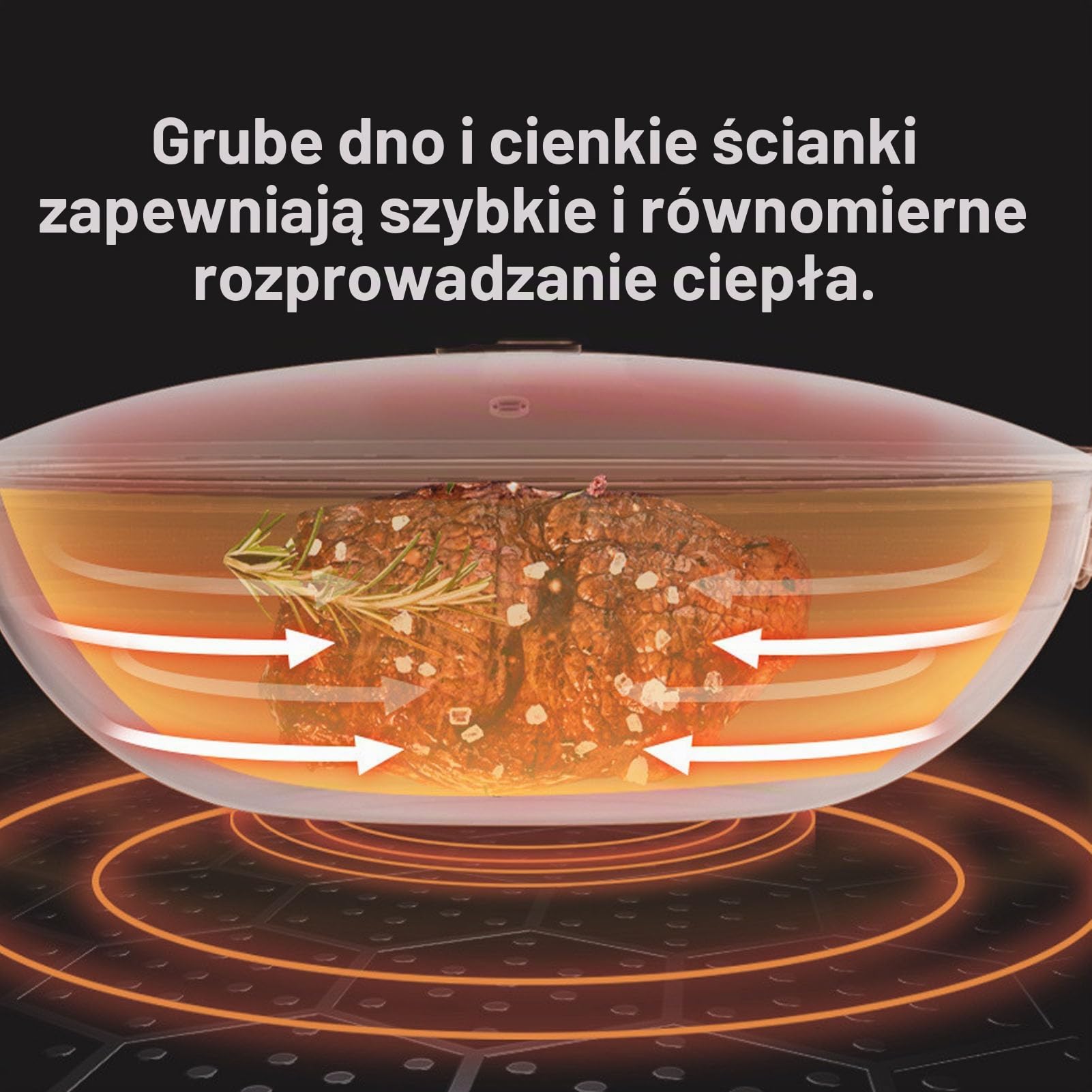 Nieprzywierająca patelnia do smażenia, Patelnia ze stali nierdzewnej 316 Dwustronna patelnia do smażenia z płaskim dnem o strukturze plastra miodu z pokrywką, można myć w