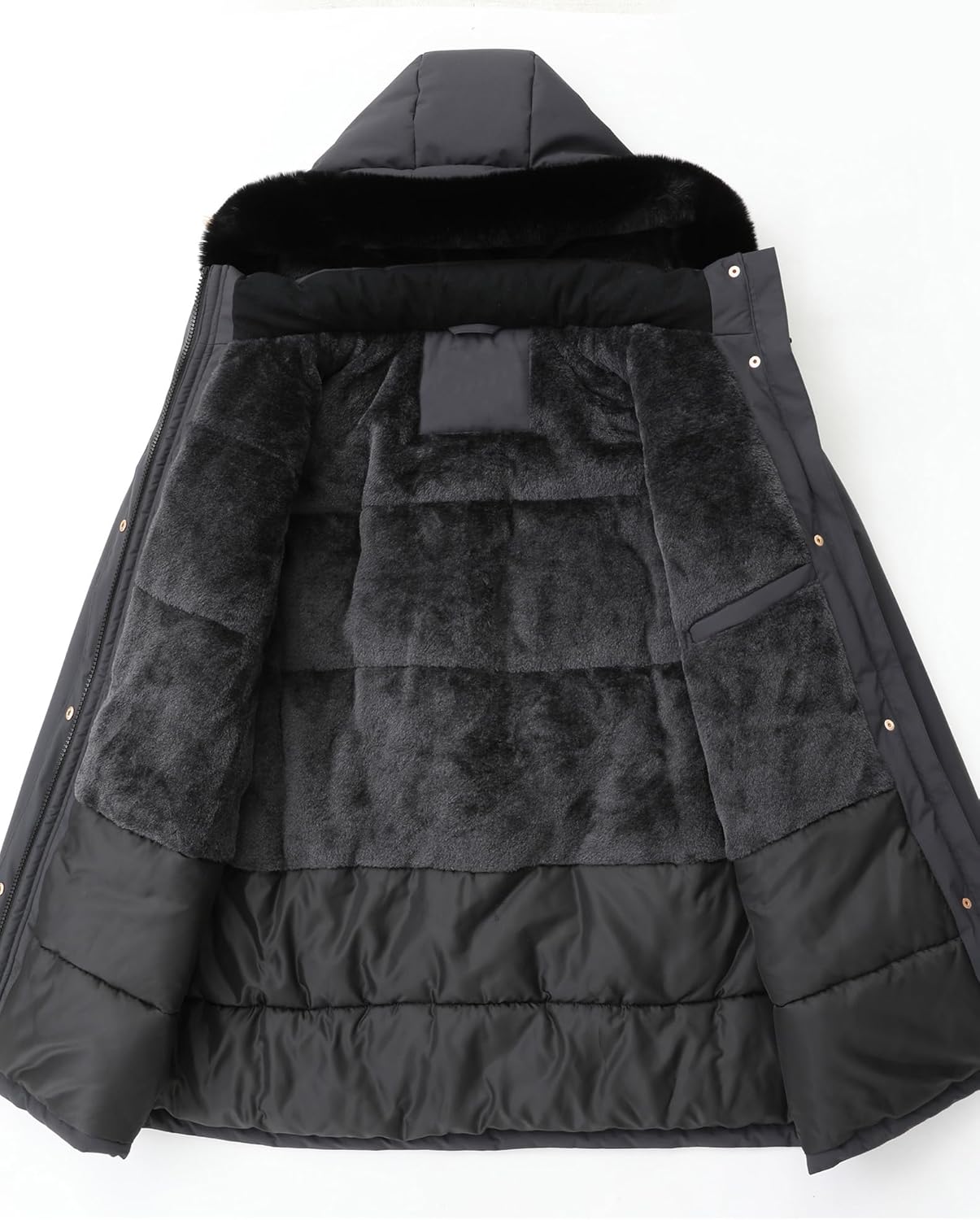 Women’s Plus Size Puffer Down Coat | Windproof, Waterproof, Removable Hood, Insulated for Winter Travel - Image 4