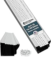 Vista 13 de GUTTERHAWK GUTTER GUARD - Kit de protector de sumidero de aluminio blanco de 48 pies (nominal). Incluye tornillos. Se ajusta a sumideros de 6