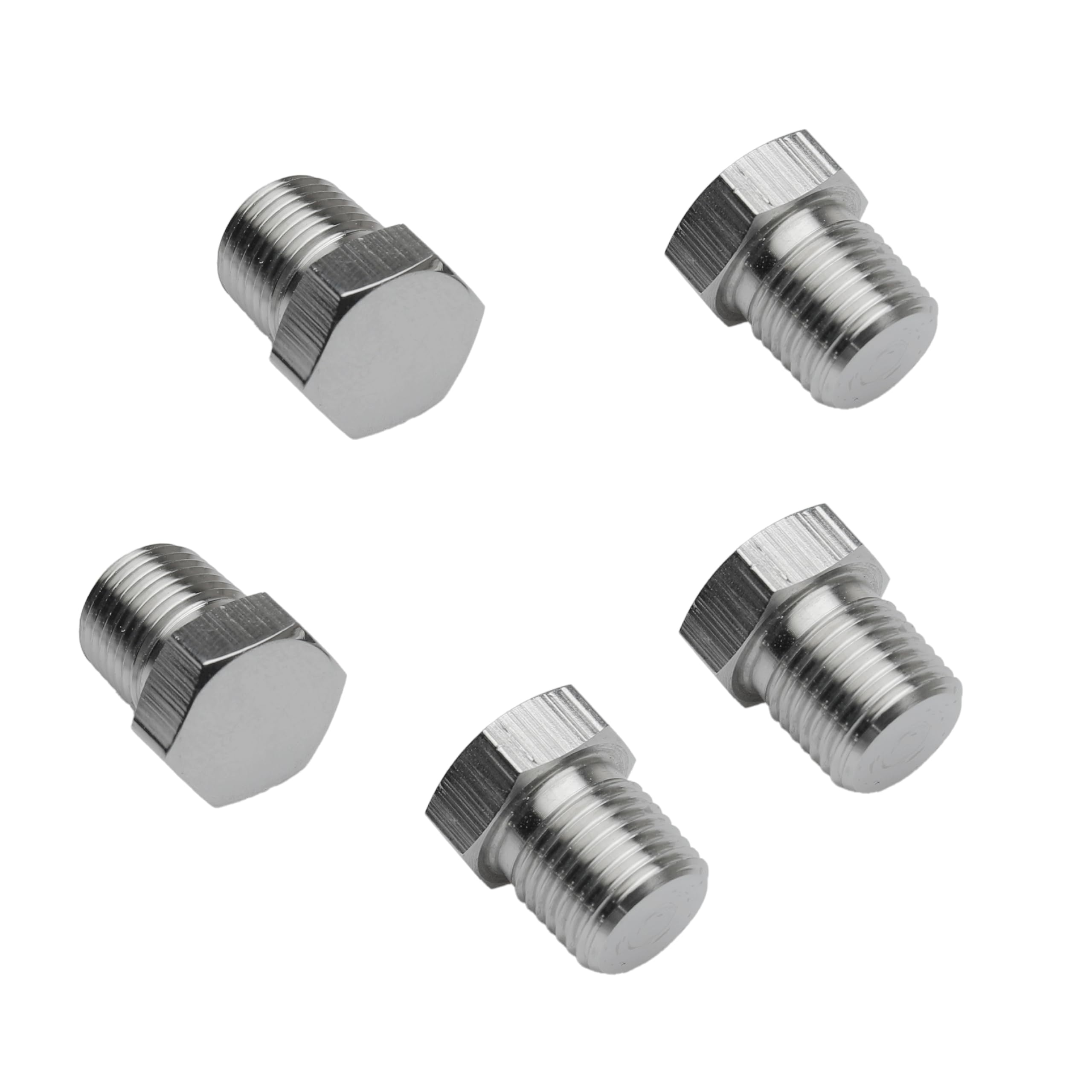 1/4 inch NPT Pipe Plug - Hex Head Plug - SS Pipe Fitting Plug - NPT Male Thread - SS304 - pack of 5-image-37