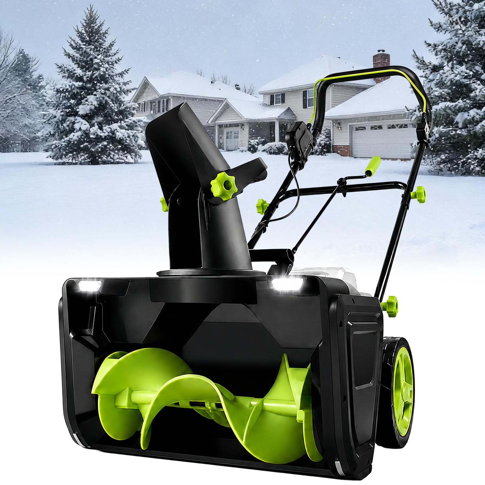 Spazzaneve a Batteria 40V, Spazzaneve 50 cm 3500W