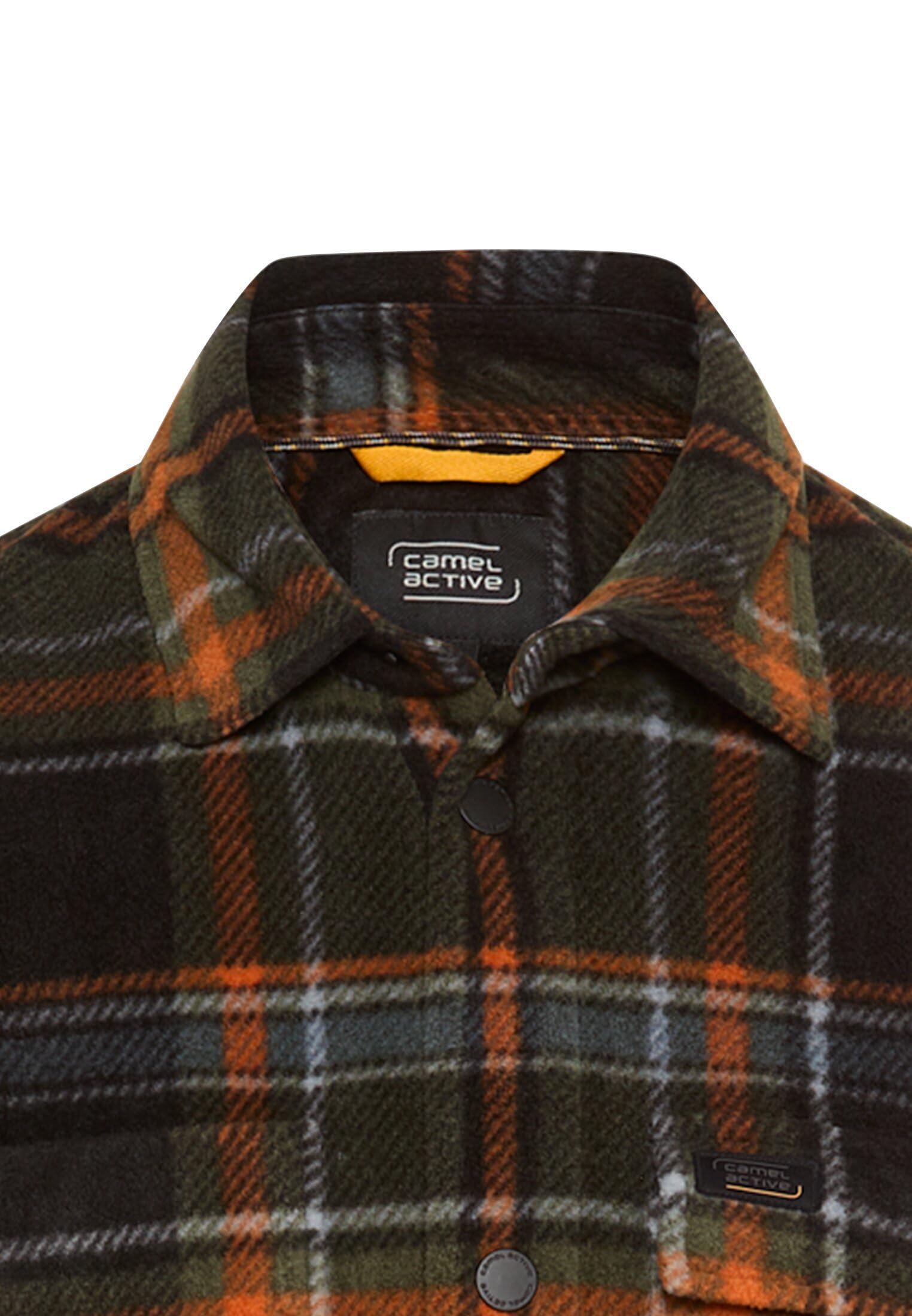 camel active Herren Overshirt mit Seitentaschen