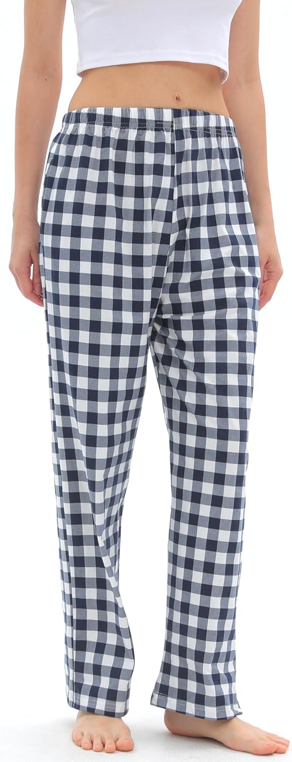 Magicmode Womens Pajama Pants Soft Cotton Sleep Lounge Pant Elastic Waist Pajama Bottoms - Image 2