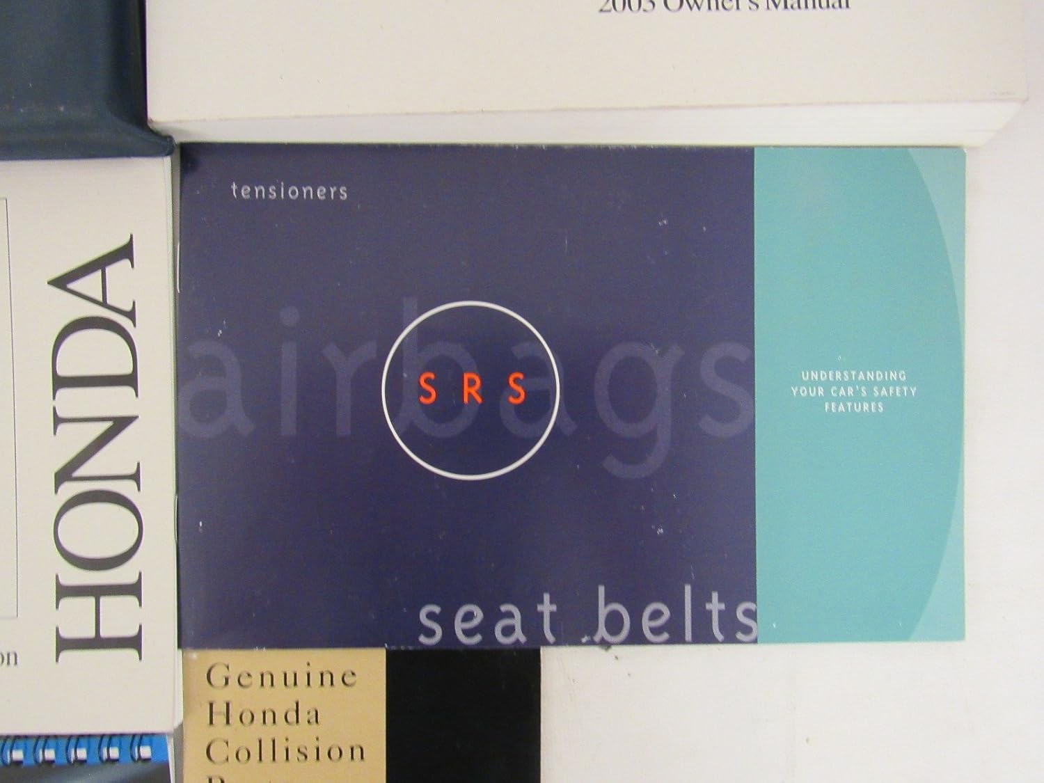 Cover of a Honda SRS Airbags and Seat Belts guide
