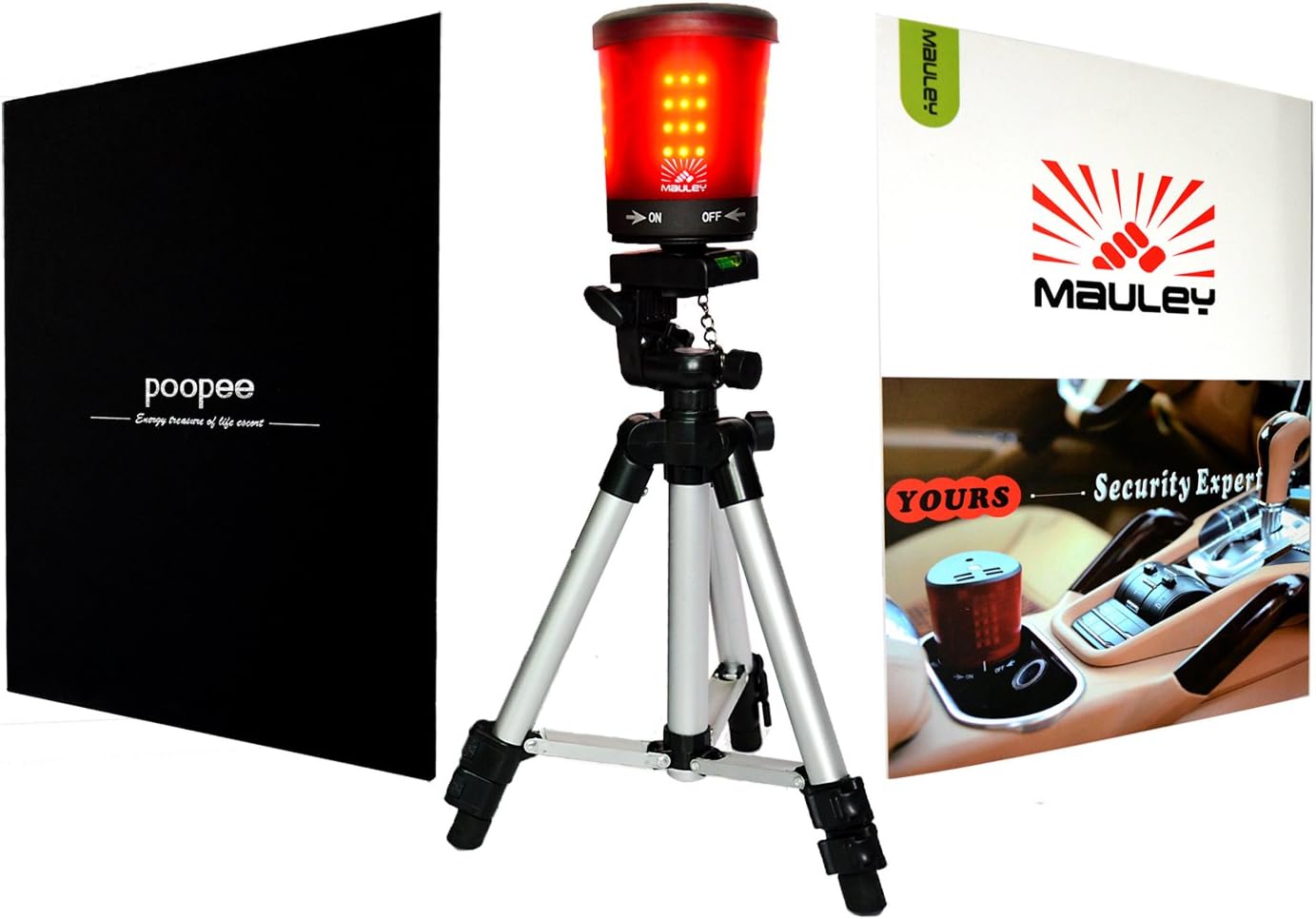 MAULEY Safety Triangle Warning Reflector with Emergency Strobe Light /Window Breaker /Car Charger Multifunction Energy Pal Roadside Warning Hazard