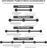 Vista 8 de Willstar Pasamanos de Escalera Industrial de 1 Pie Barra de Tubería Antideslizante Riel de Pie Montaje en Pared Riel de Escalera Vintage Barra