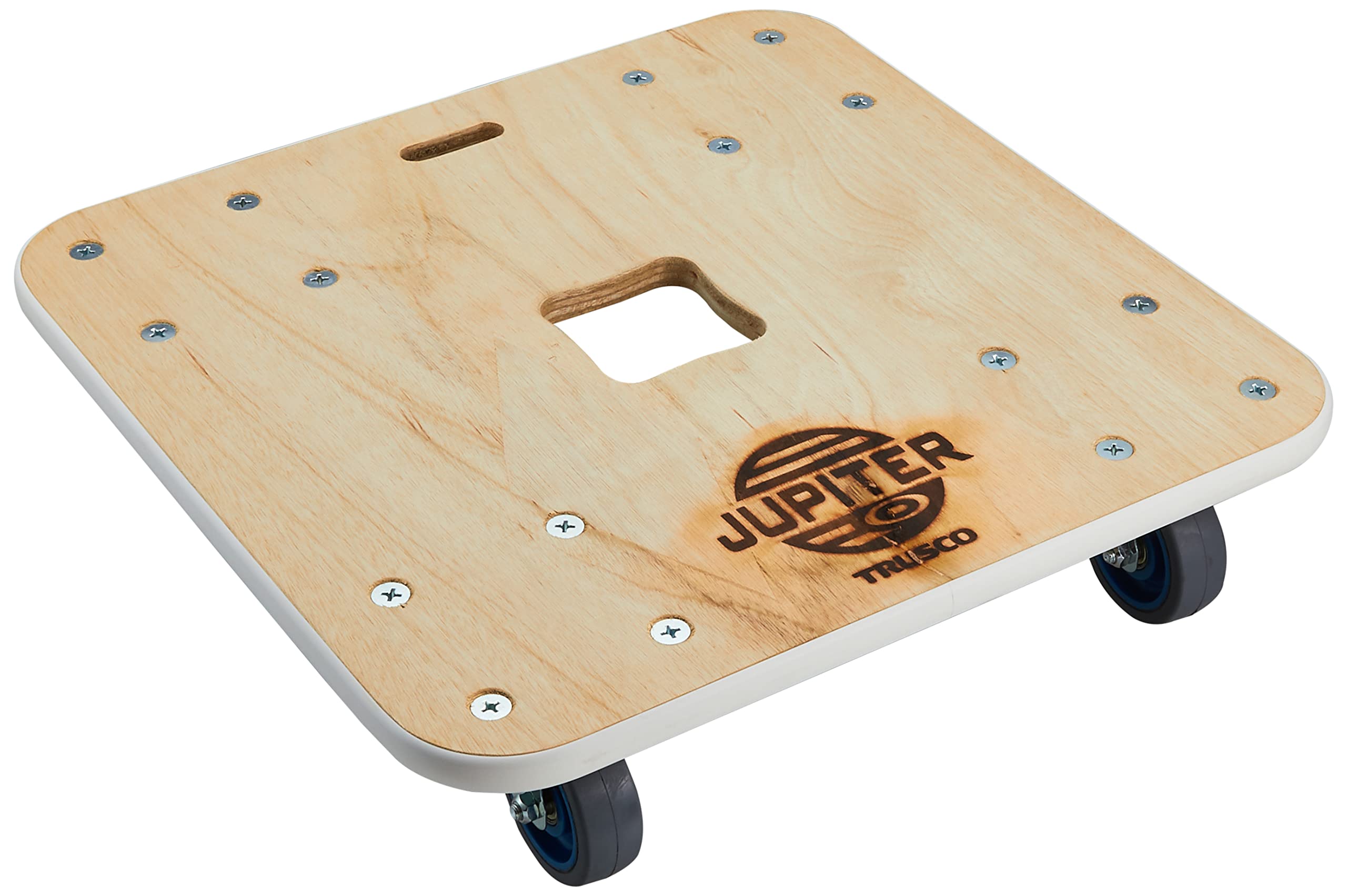 Amazon | TRUSCO(トラスコ) 木製平台車 ジュピター 450X450 φ75 200kg  