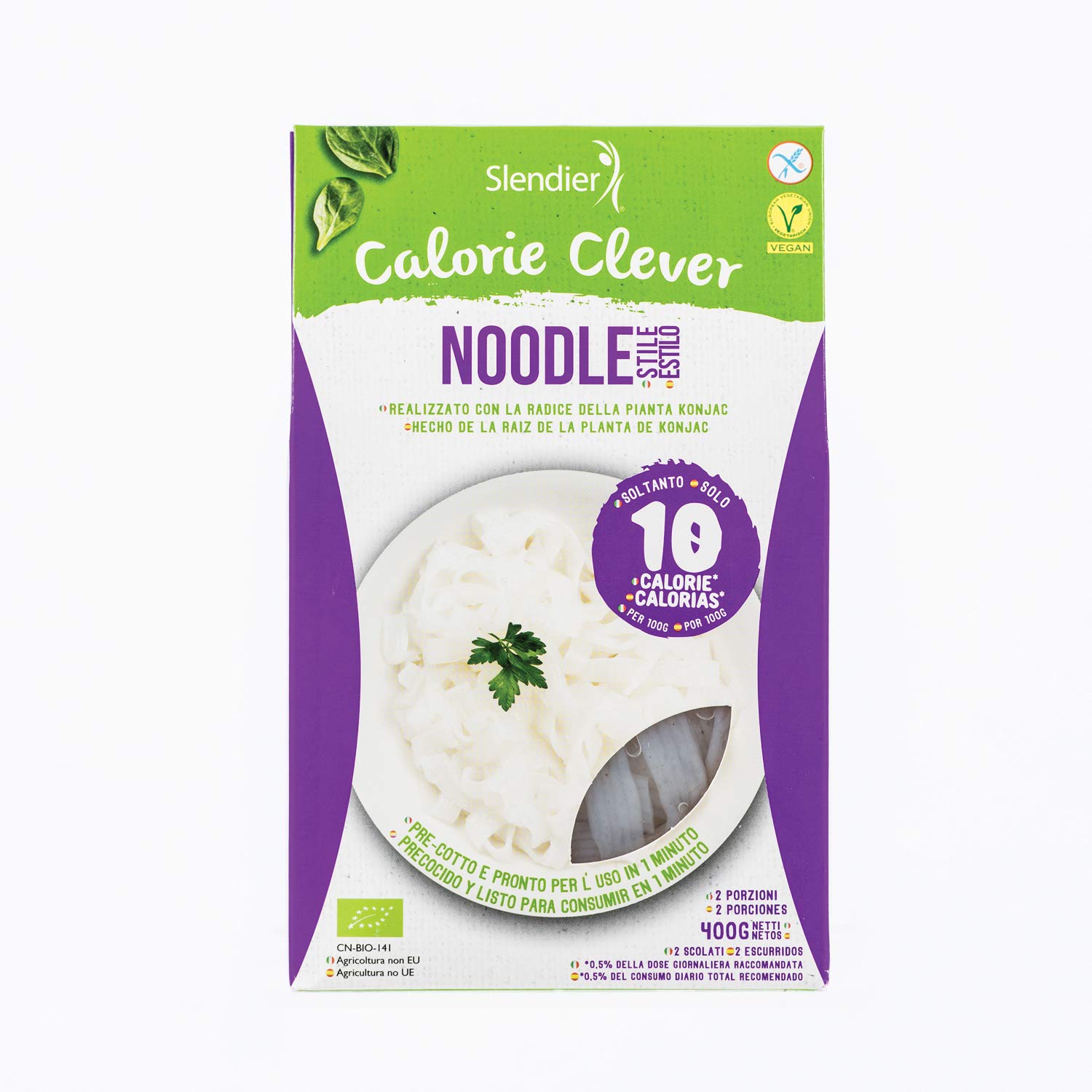 6x Slendier Bio Konjac Espagueti 400g & 6x Bio Konjac Fideos 400g