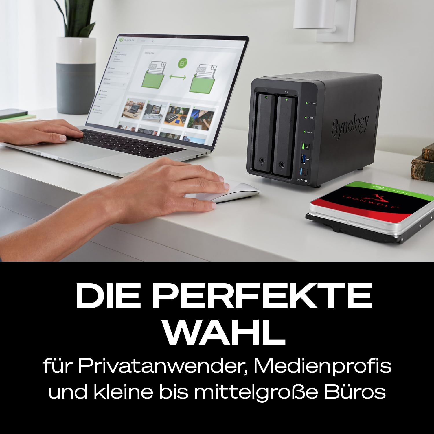 Seagate IronWolf, NAS interne Festplatte 12TB HDD, 3.5 Zoll, 7200 u/min