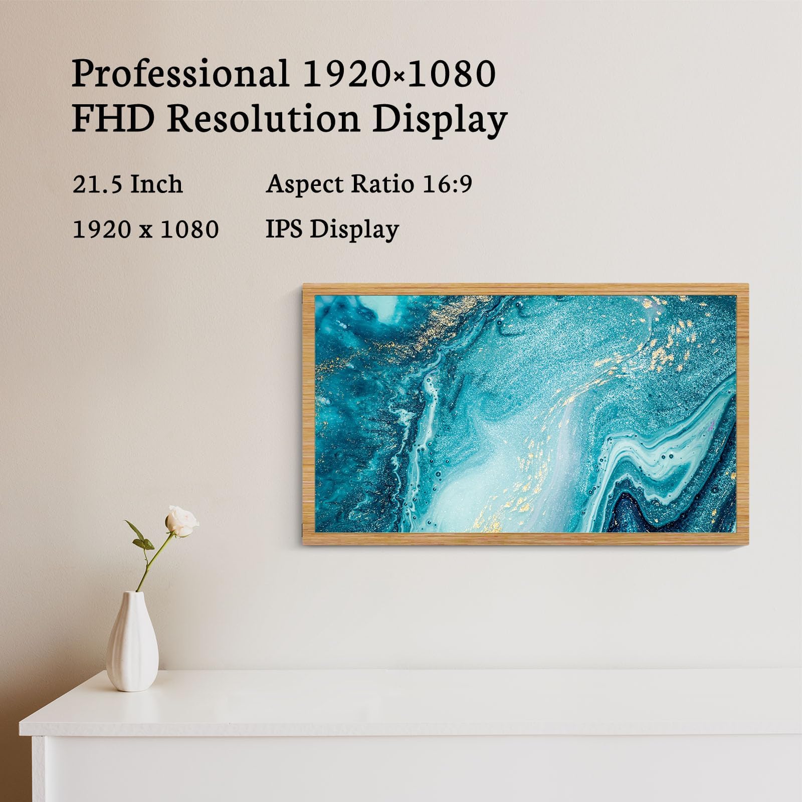 BSIMB 21 5 Inch 64GB Extra Large WiFi Digital Picture Frame With Wood bsimb-21-5-inch-64gb-extra-large-wifi-digital-picture-frame-with-wood