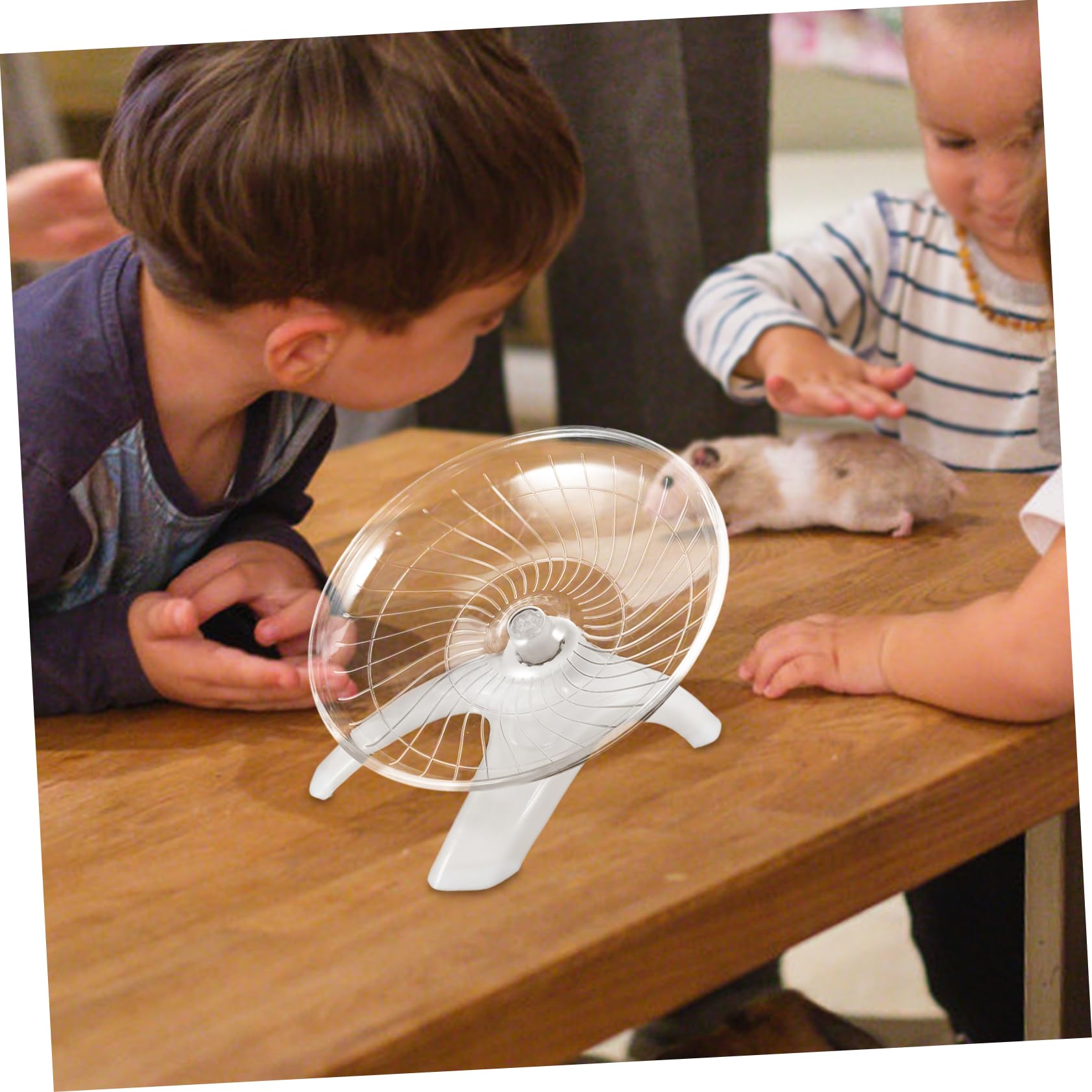 INOOMP 3piezas Rueda De Ejercicio Silenciosa para Hámster y Pequeños Roedores para Hámsters Chinchillas y Ardillas Accesorio De Cuidado para Mascotas Pequeñas Diseño Ergonómico y