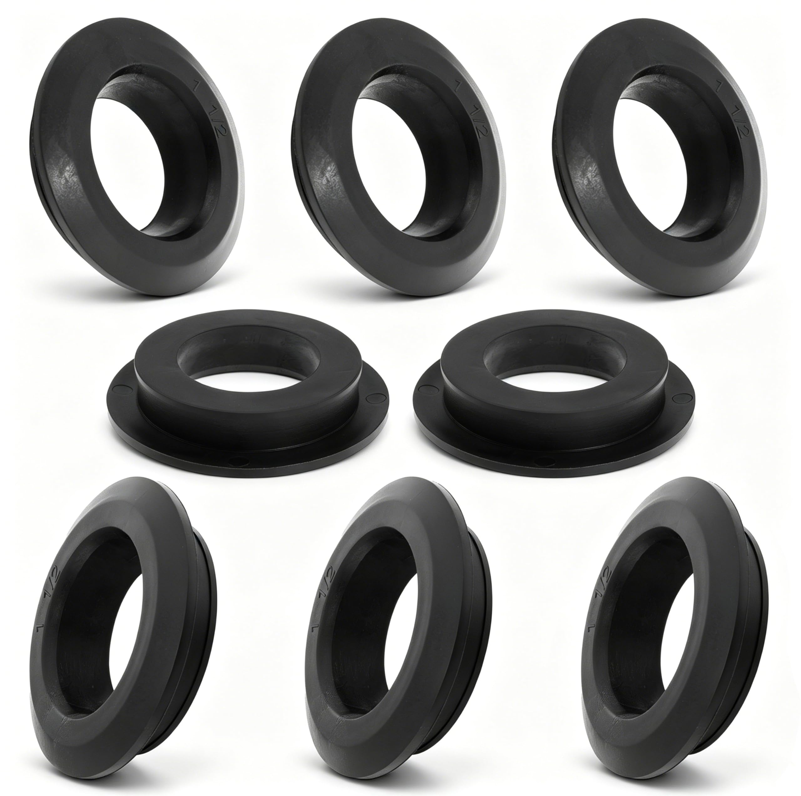Photo 1 of 1.5 Inch Flexible Uniseal Tank Adapter Bulkhead Fittings, 8pc