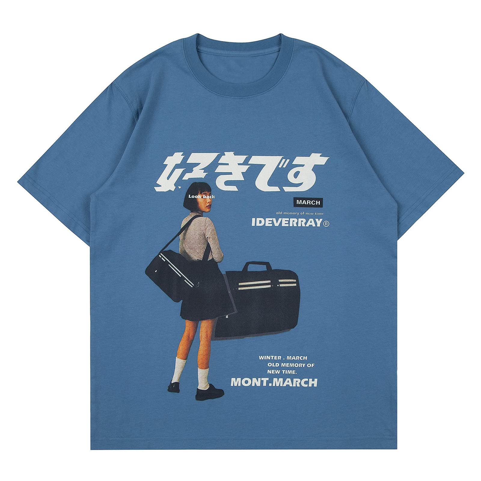 VamtacOversized Graphic T Shirts Harajuku Streetwear Top Casual Loose Vintage Japanese Printed Tee Y2K Summer Unisex
