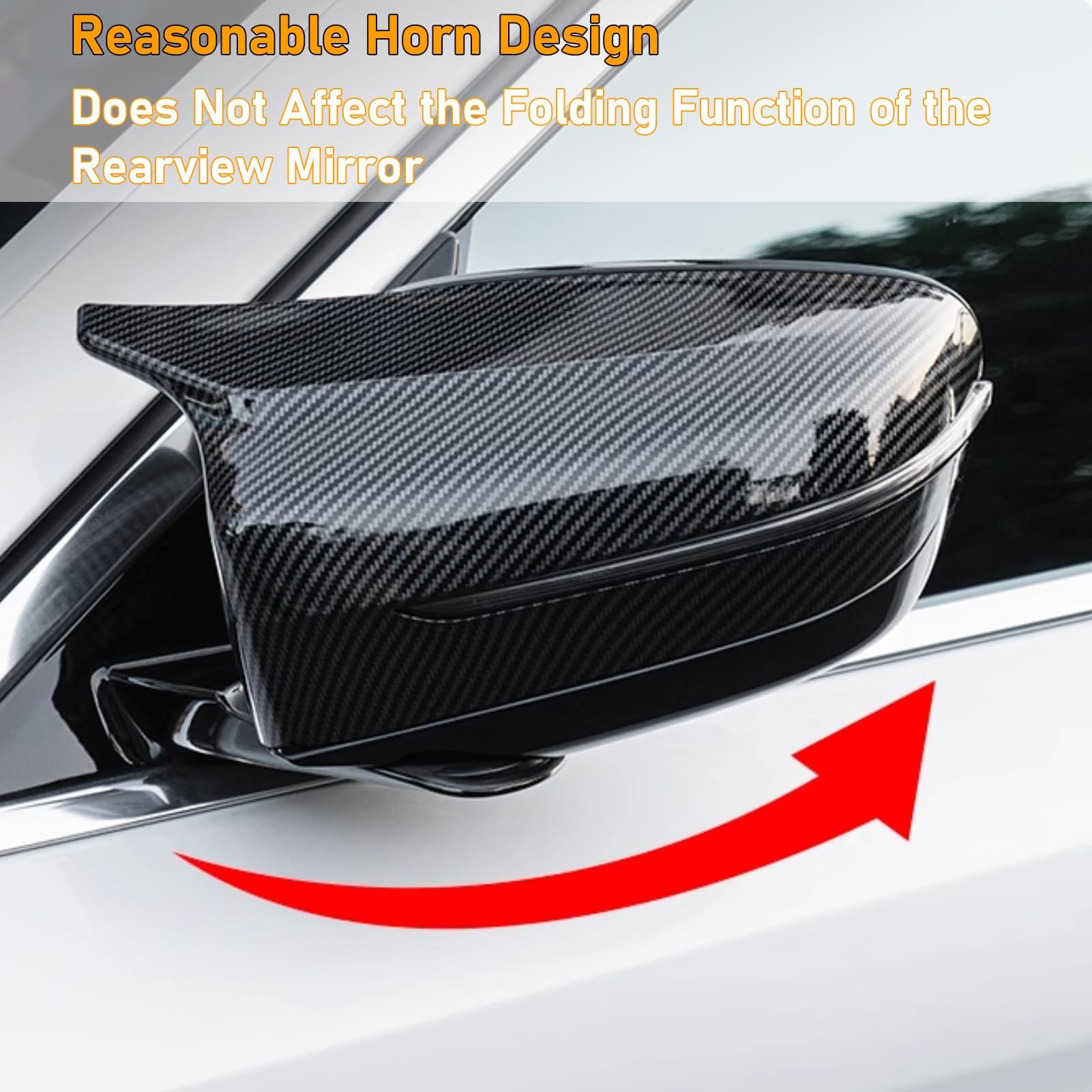 TTCR-II 2 PCS Compatibile con Ricambio Specchietti Esterni BMW Serie 3 G20/2'G42/4'G22 G23 G26 I4/5'G30 G31 G38/7'G11 G12 LCL/8'G14 G15 G16 Copri Specchietti Sinistra + Destra-(Fibra di Carbonio)