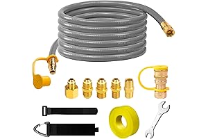 3/8" ID Natural Gas Hose, 12FT