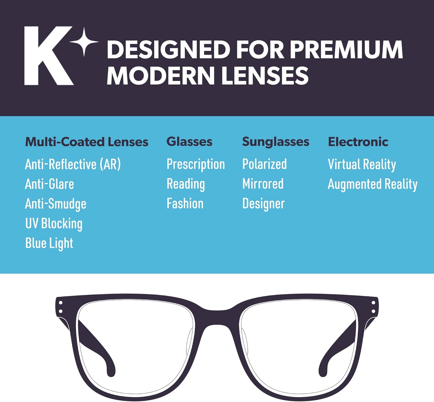 Koala Lens Cleaning Cloth | Japanese Microfiber Glasses and Screen Cleaner | Safe for All Multi-Coated Eyeglass and Camera Lenses (Pack of 6) : Health & Household