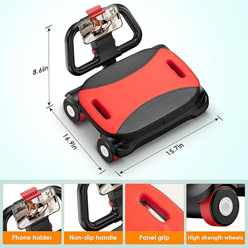 Miniatura 7 de FIAMERMOR 2025 AB Rueda de rodillos  Cuatro ruedas de soporte de codo rueda abdominal rebote automático quemar grasa abdominal pérdida de peso