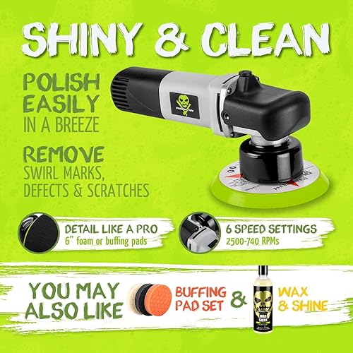 Miniatura 4 de Voodoo Ride Pulidora orbital VR-1023 de 120 voltios 2500-7400RPM