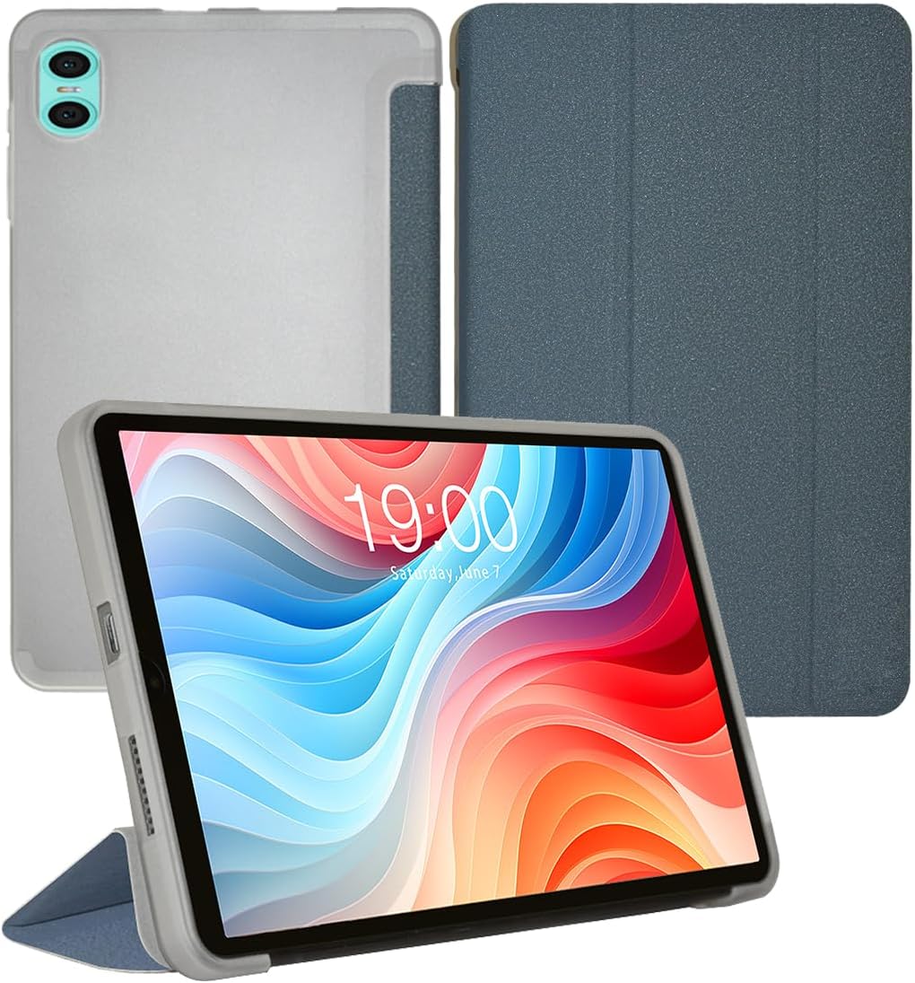 Case for Odea Android 14 A10 Tablet 10 Inch,PU Leather and TPU Stand Cover Ultra Lightweight Slim Shell Stand Cover,Silver