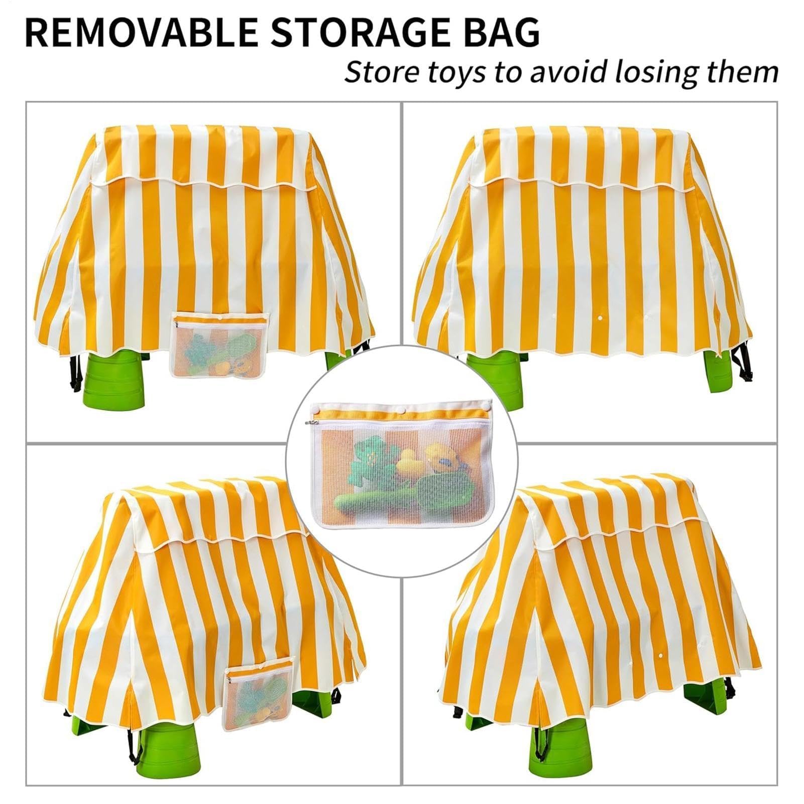 Funda para mesa de agua para niños, protección UV impermeable, accesorios de mesa de agua, para niños de 1 a 3 años, piscina, patio, interior, exterior, playa