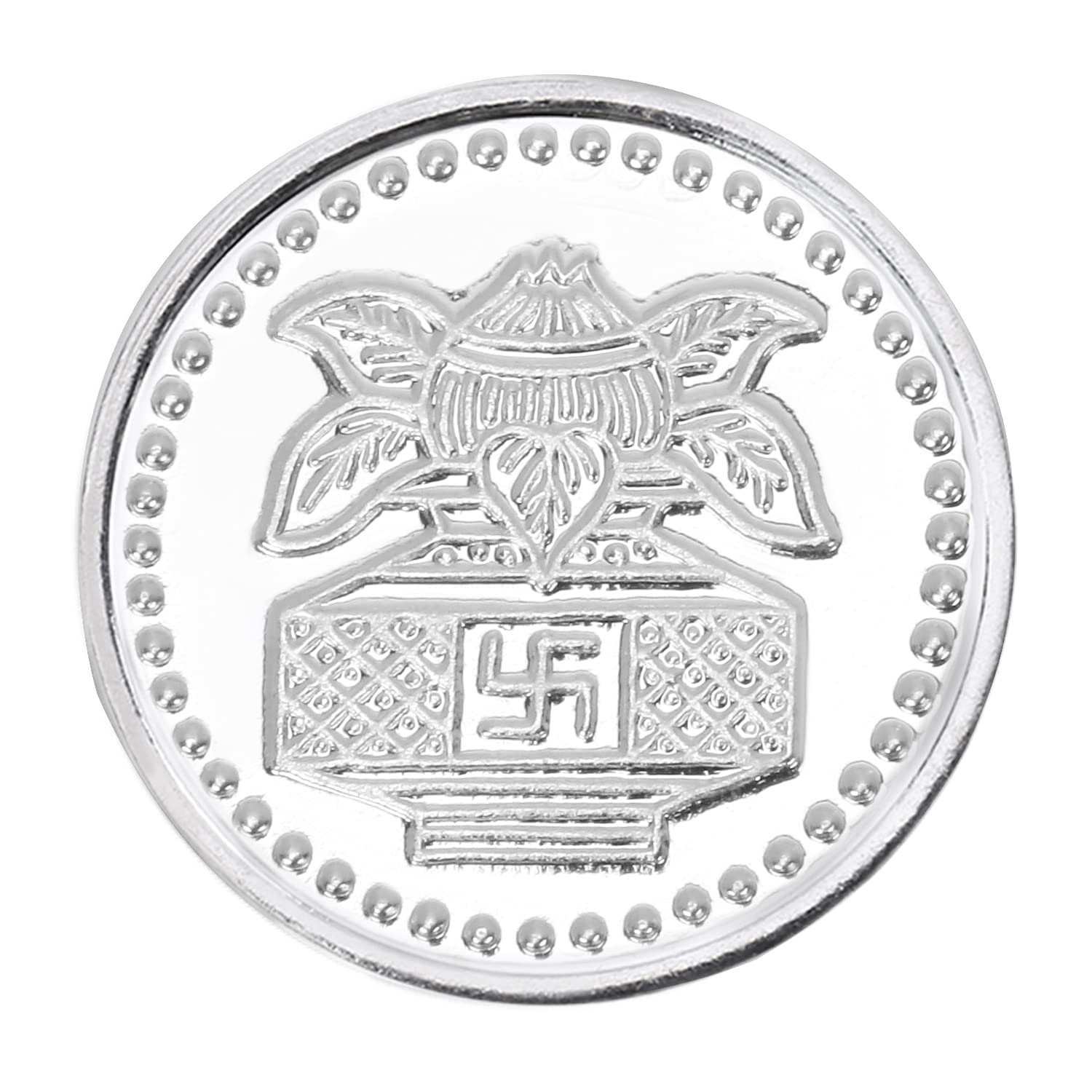 Pure Silver Coin 10 grams Kalash New Marriage Life