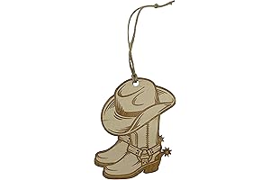 Cowboy Boots and Hat Christmas Ornament