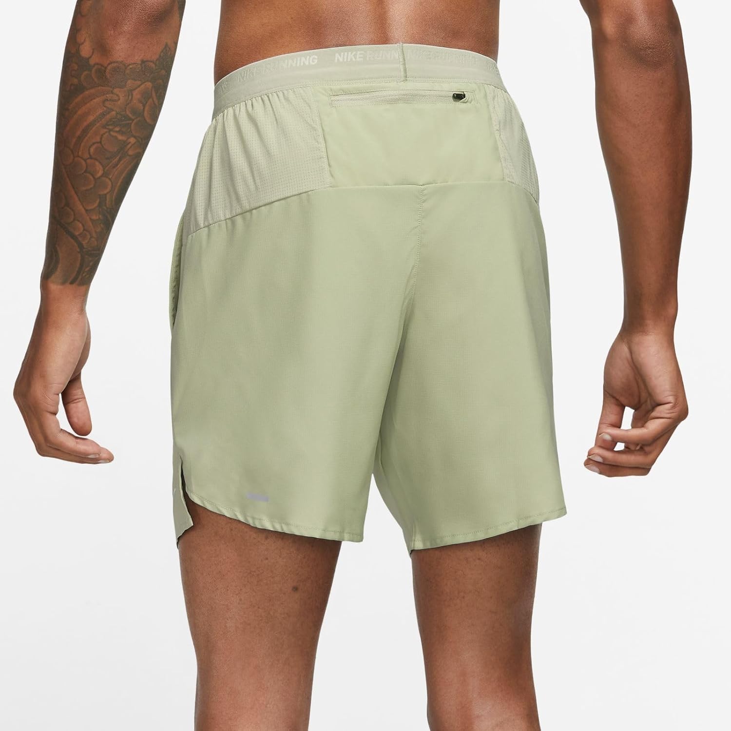 Nike Stride Men's Dri-FIT 7" Brief-Lined Running Shorts (Olive Aura/Dark Stucco, DM4761-371) Size Small